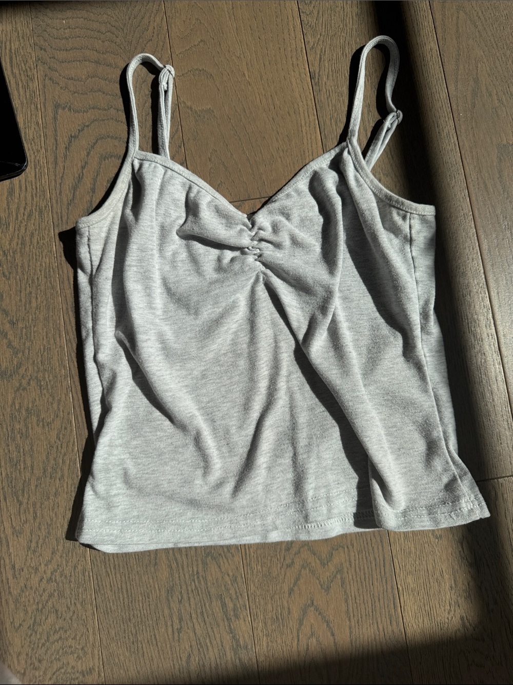 Edikted grey snatched tank top